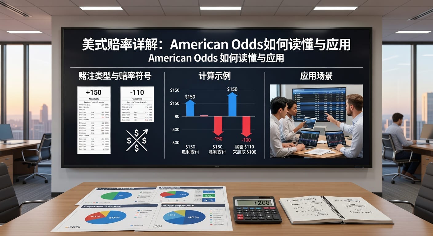 美式赔率详解：American Odds怎么读懂与应用