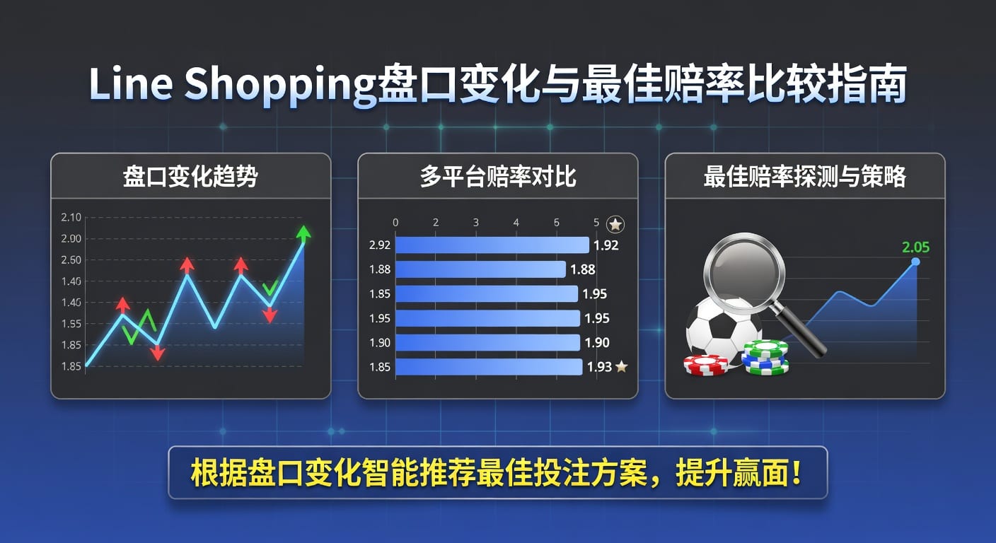 Line Shopping盘口变化最佳赔率比较技巧